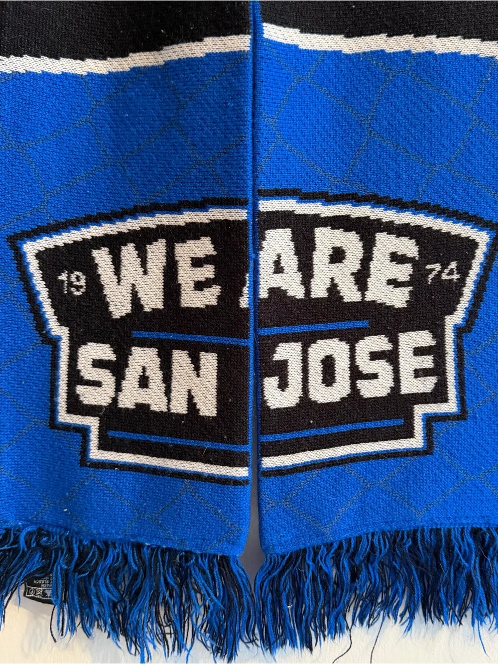 San Jose Earthquakes We Are San Jose Blue & Black Scarf